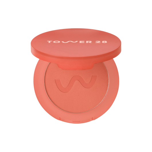 The Tower 28 Beauty GetSet™ Matte Powder Blush in the shade Culver Crush. [Culver Crush]
