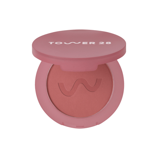 The Tower 28 Beauty GetSet™ Matte Powder Blush in the shade Samo Spritzer. [Samo Spritzer]