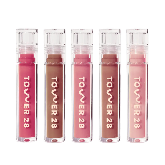 Milky Lip Set [Shared: The Tower 28 Beauty Milky Lip Set which features all five Milky ShineOn Lip Jelly Shades (Pistachio, Coconut, Cashew, Oat, and Almond)]