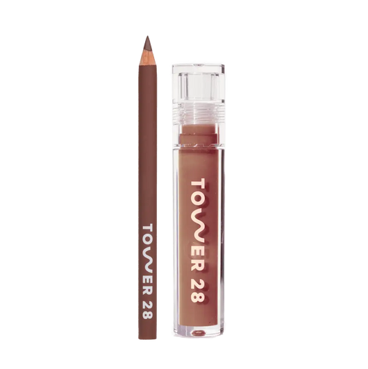 Shade: Oneliner in Draw Me + ShineOn Lip Jelly in Almond [Shown is the Chocolate Brown Duo]