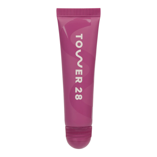 The Tower 28 Beauty LipSoftie™ Lip Treatment in the shade Confetti Cake. [Confetti Cake]