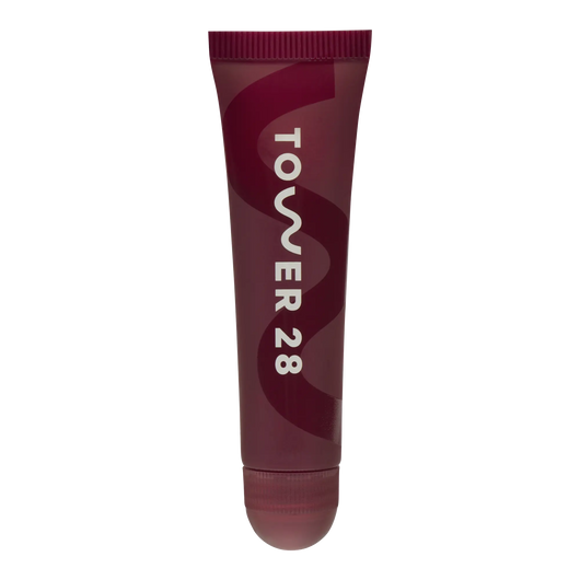 The Tower 28 Beauty LipSoftie™ Lip Treatment in the shade Ube Vanilla. [Ube Vanilla]